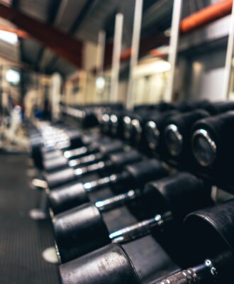 A picture of dumbbells